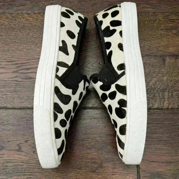 J. Crew Leopard  Print Calf Hair Sneaker - Picture 6 of 9